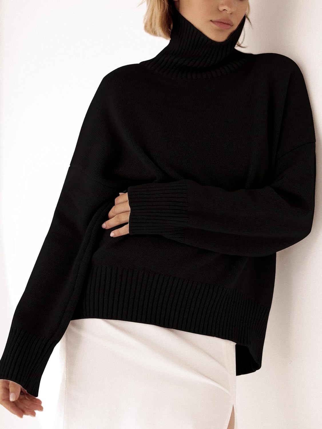 YKR Women's Turtleneck Sweater