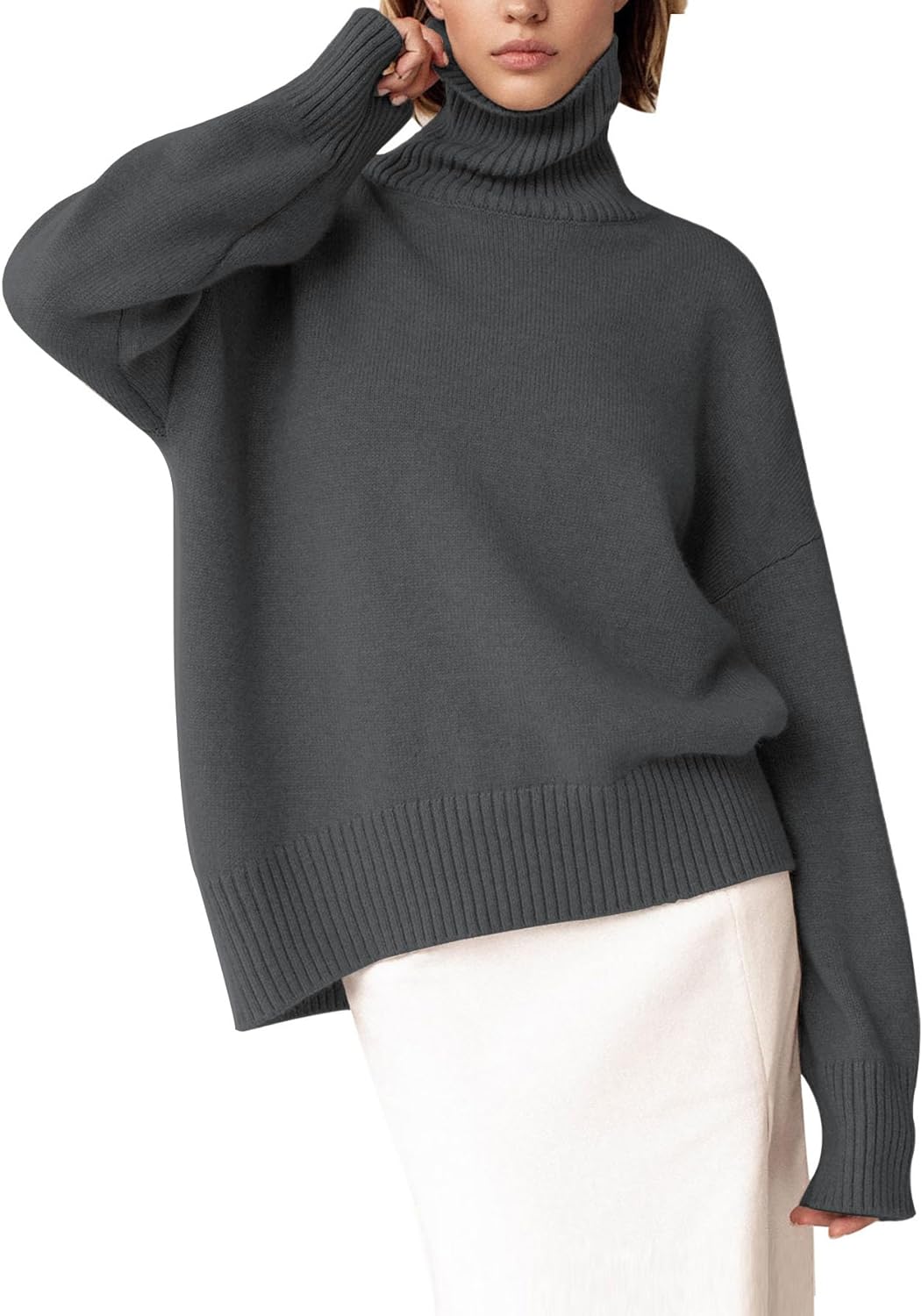 YKR Women's Turtleneck Sweater